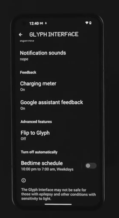 Glyph Interface notifications