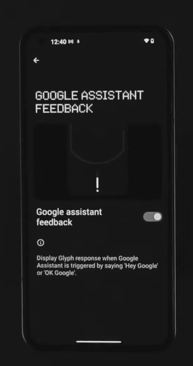 Glyph Interface google assistant